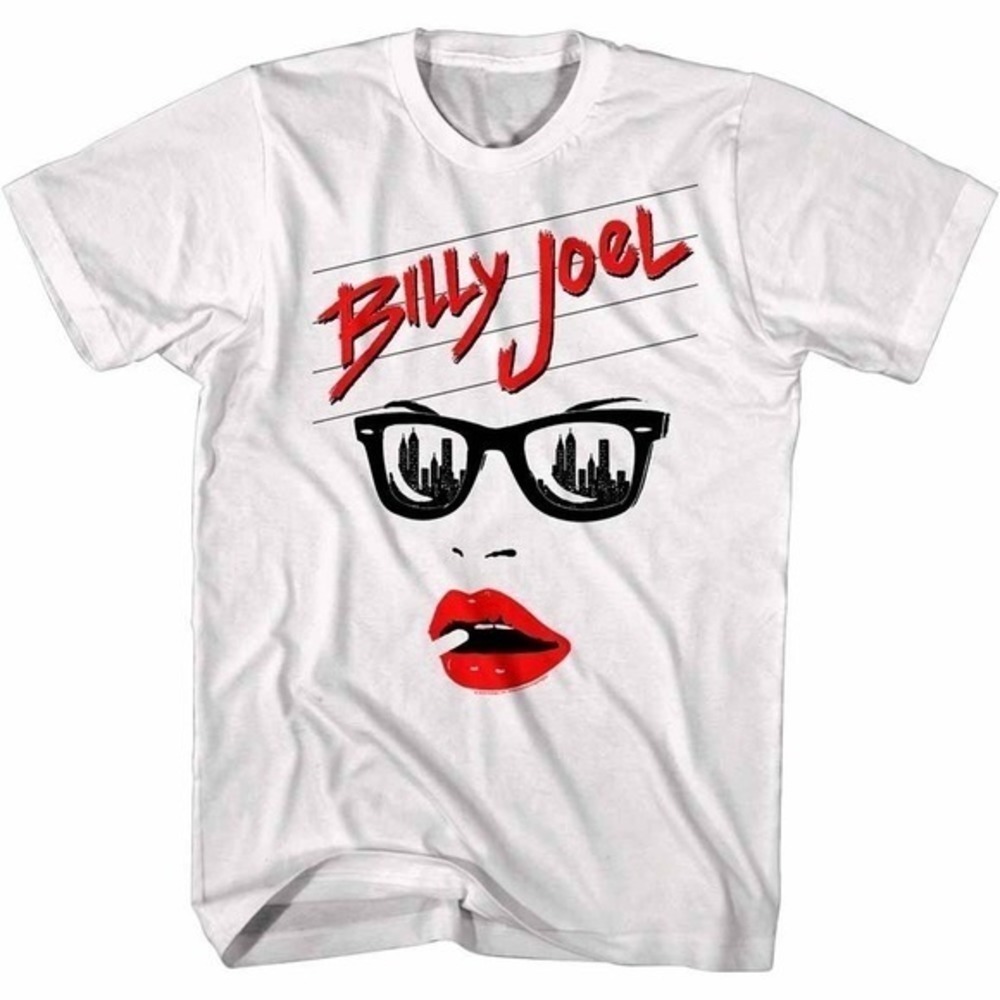 Billy Joel Uptown Girl Lips Album Cover Art T Shirt Pop Music Tour Fans Tshirt
